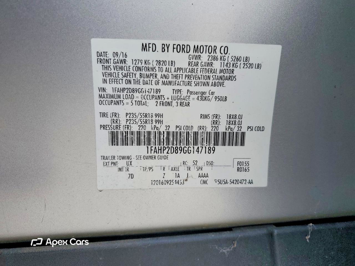 Ford Taurus 2016