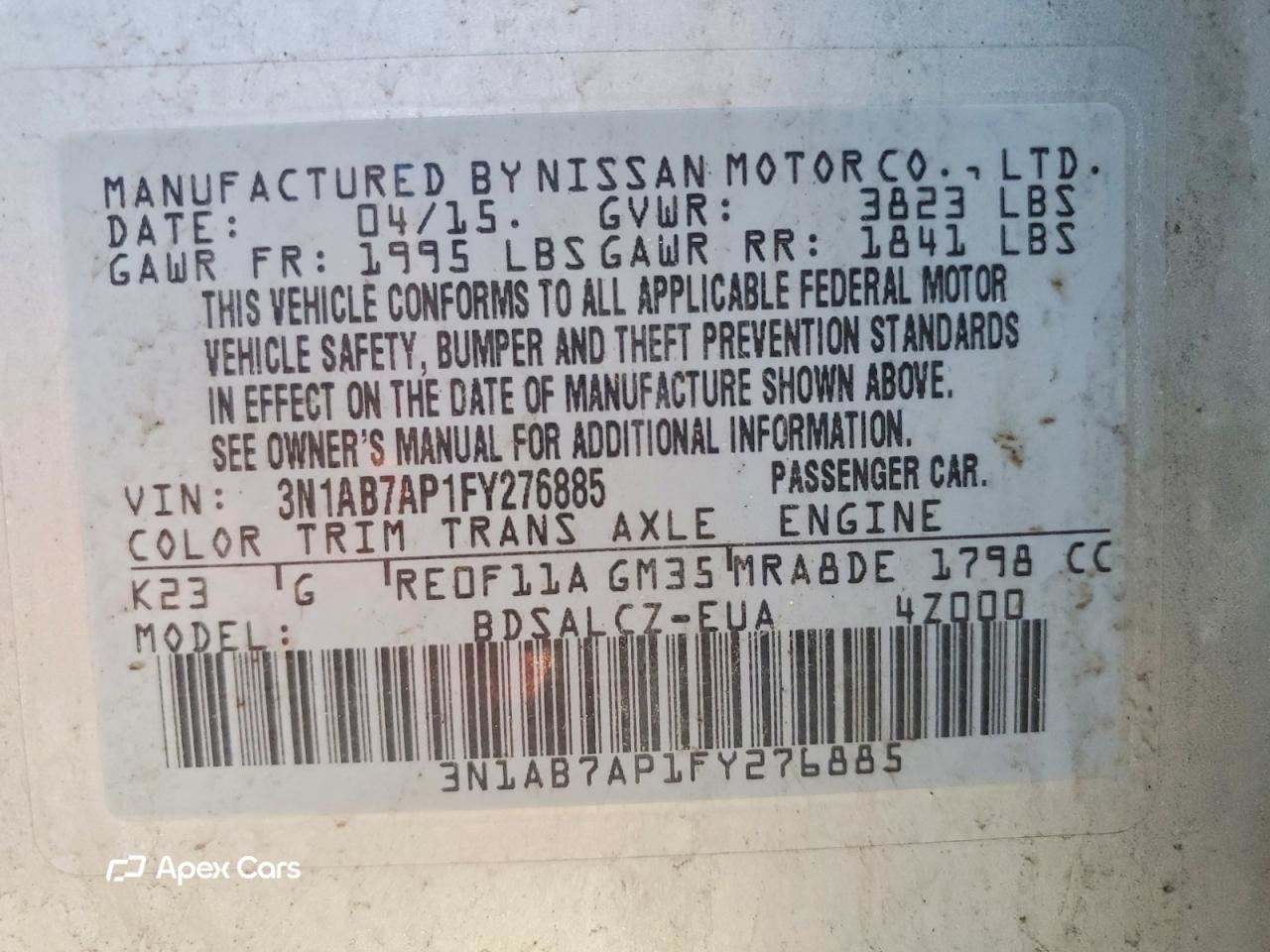 Nissan Sentra 2015