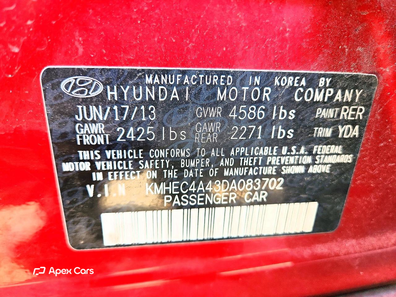 Hyundai Sonata 2013