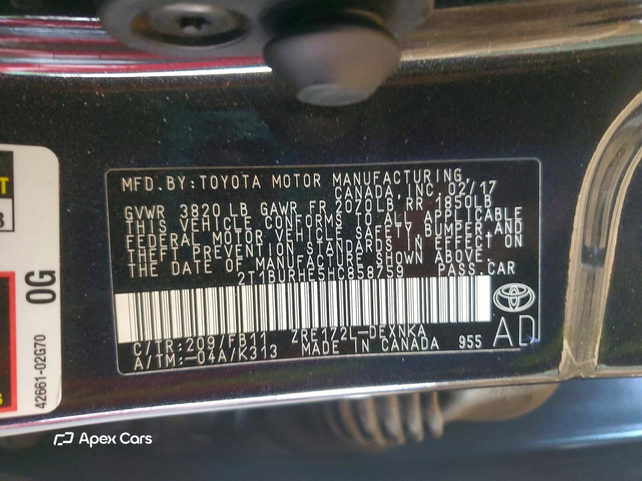 Toyota Corolla 2017