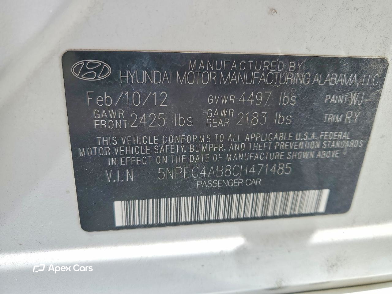 Hyundai Sonata 2012