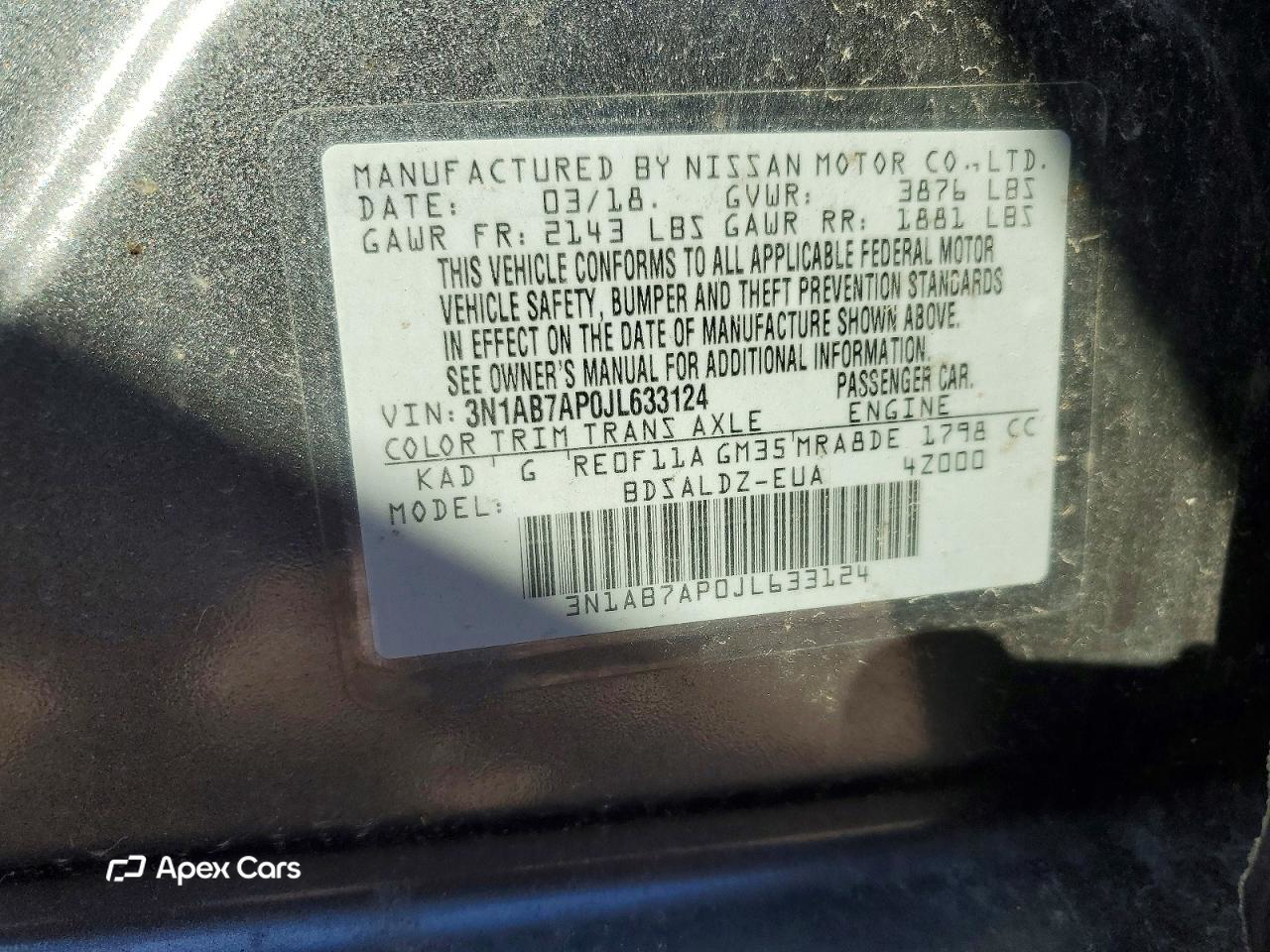 Nissan Sentra 2018