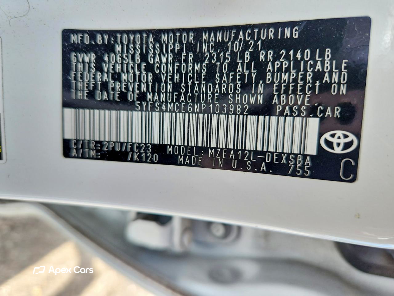 Toyota Corolla 2022