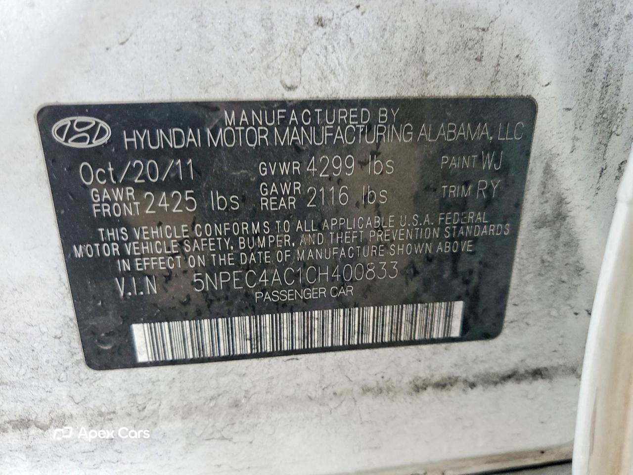 Hyundai Sonata 2012