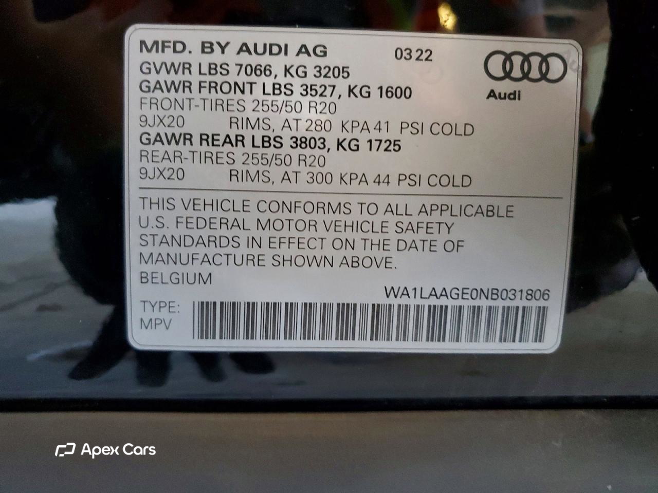 Audi e-tron 2022
