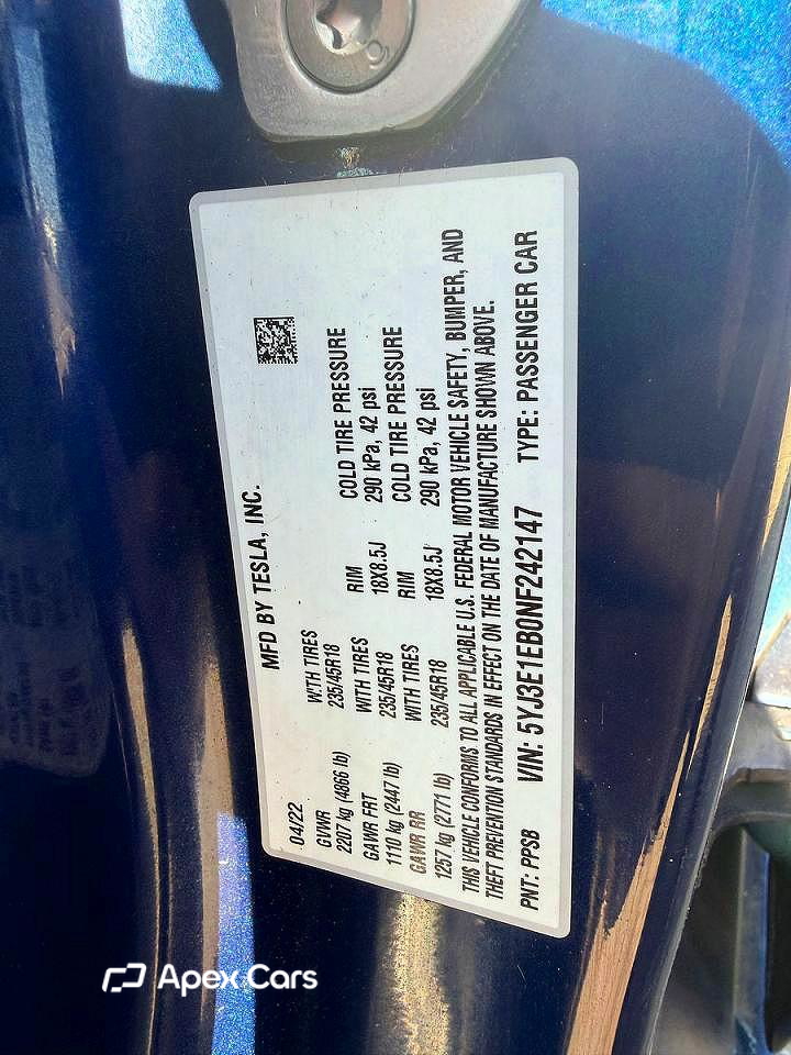 Tesla Model 3 2022