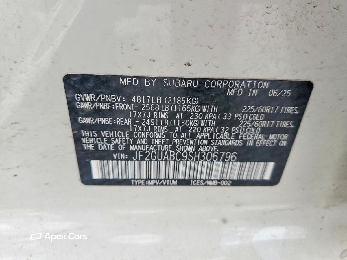 Subaru XV 2025