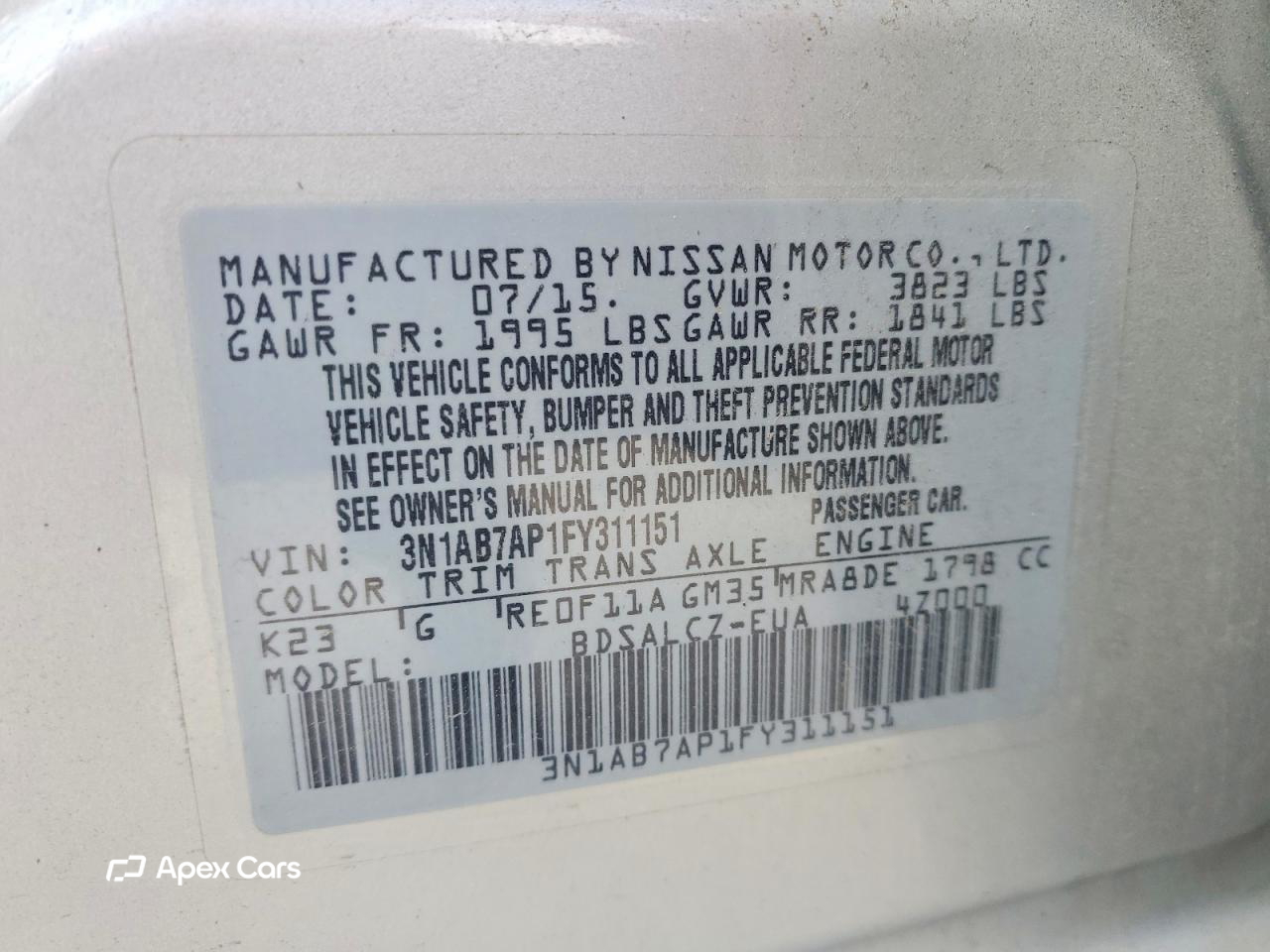 Nissan Sentra 2015