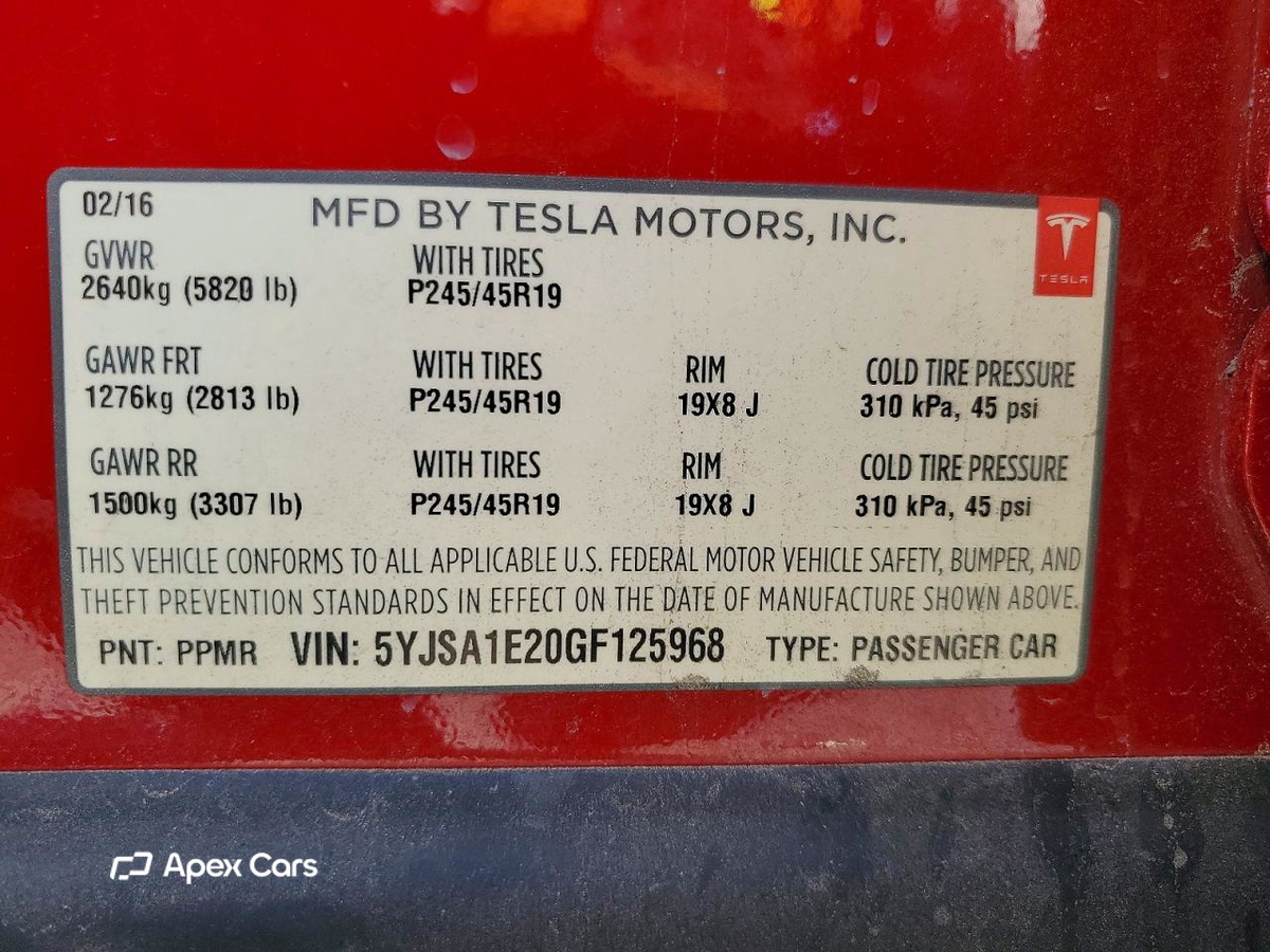 Tesla Model S 2016