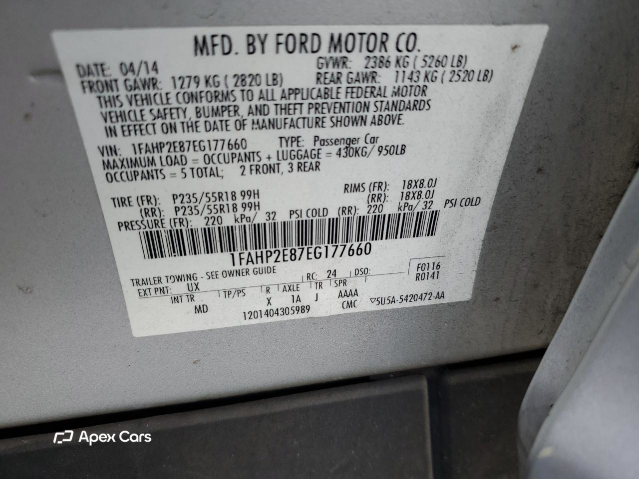 Ford Taurus 2014