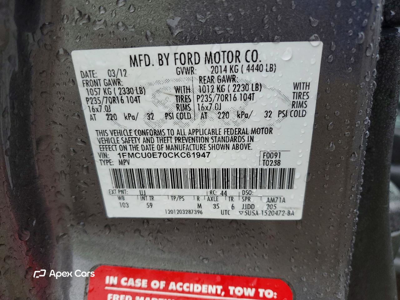 Ford Escape 2012