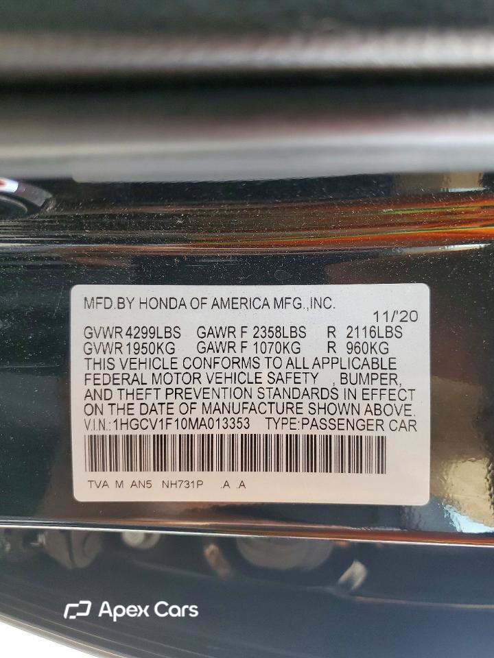 Honda Accord 2021