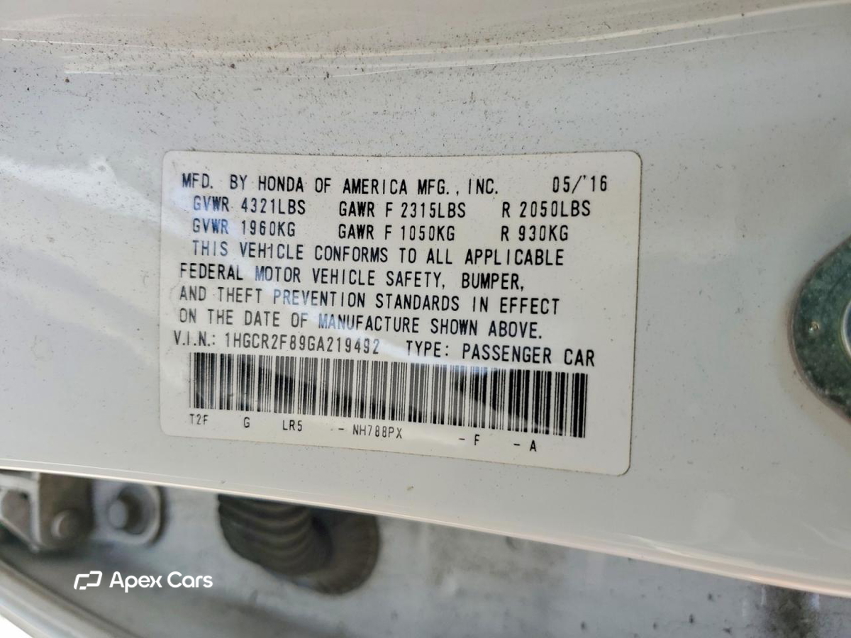 Honda Accord 2016