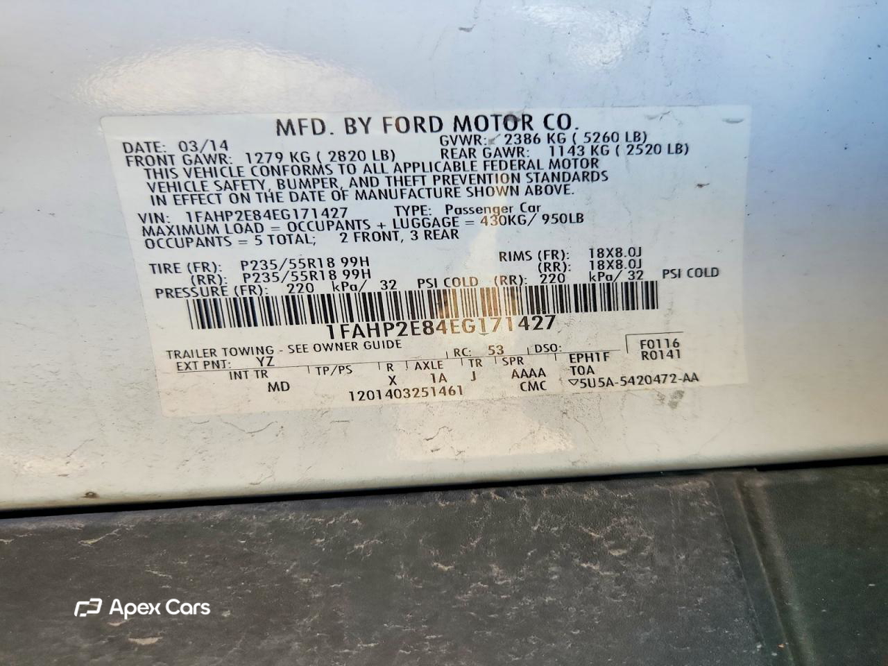 Ford Taurus 2014