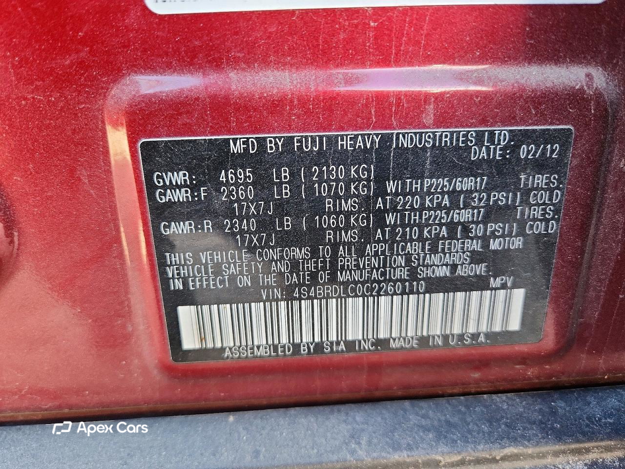 Subaru Outback 2012