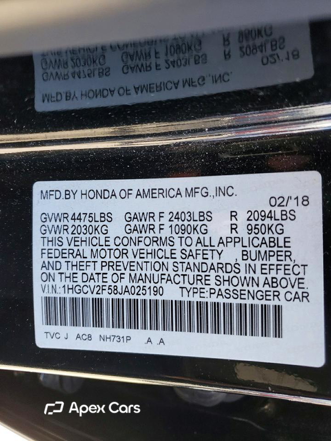 Honda Accord 2018