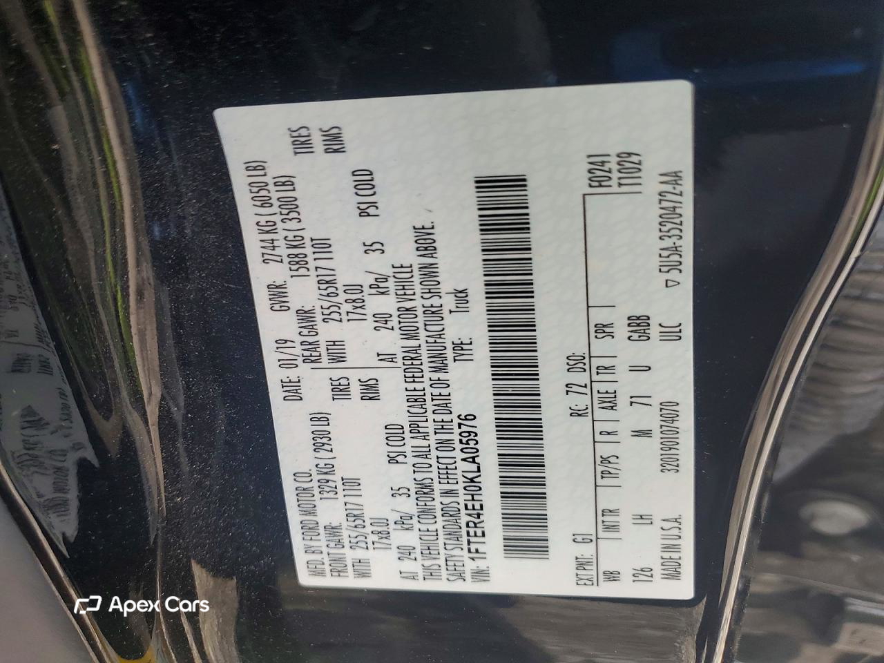 Ford Ranger 2019