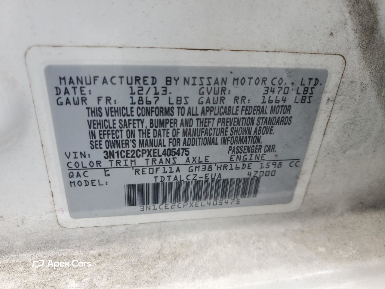 Nissan Versa 2014