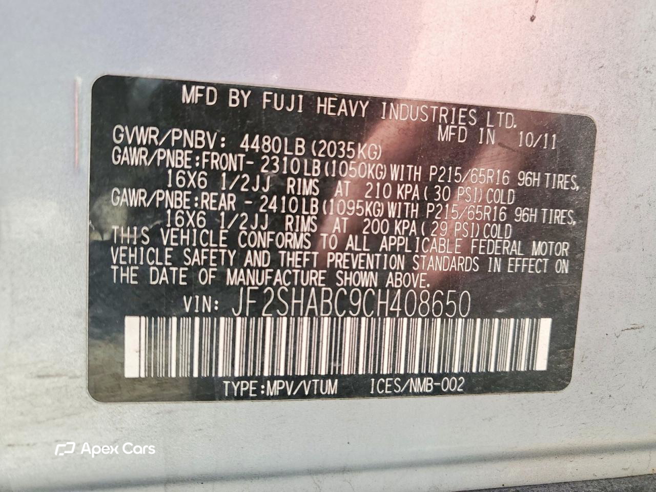 Subaru Forester 2012