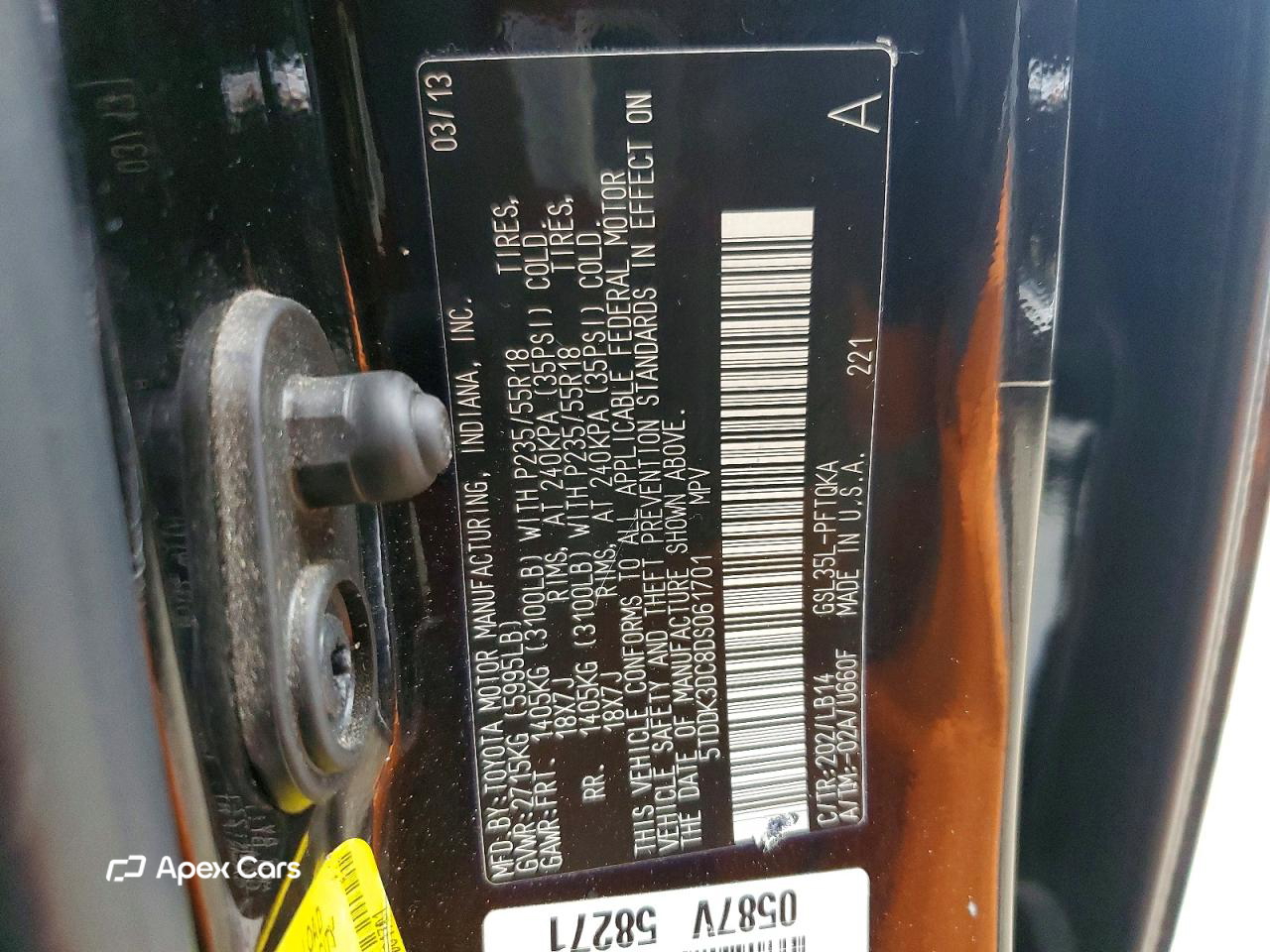 Toyota Sienna 2013