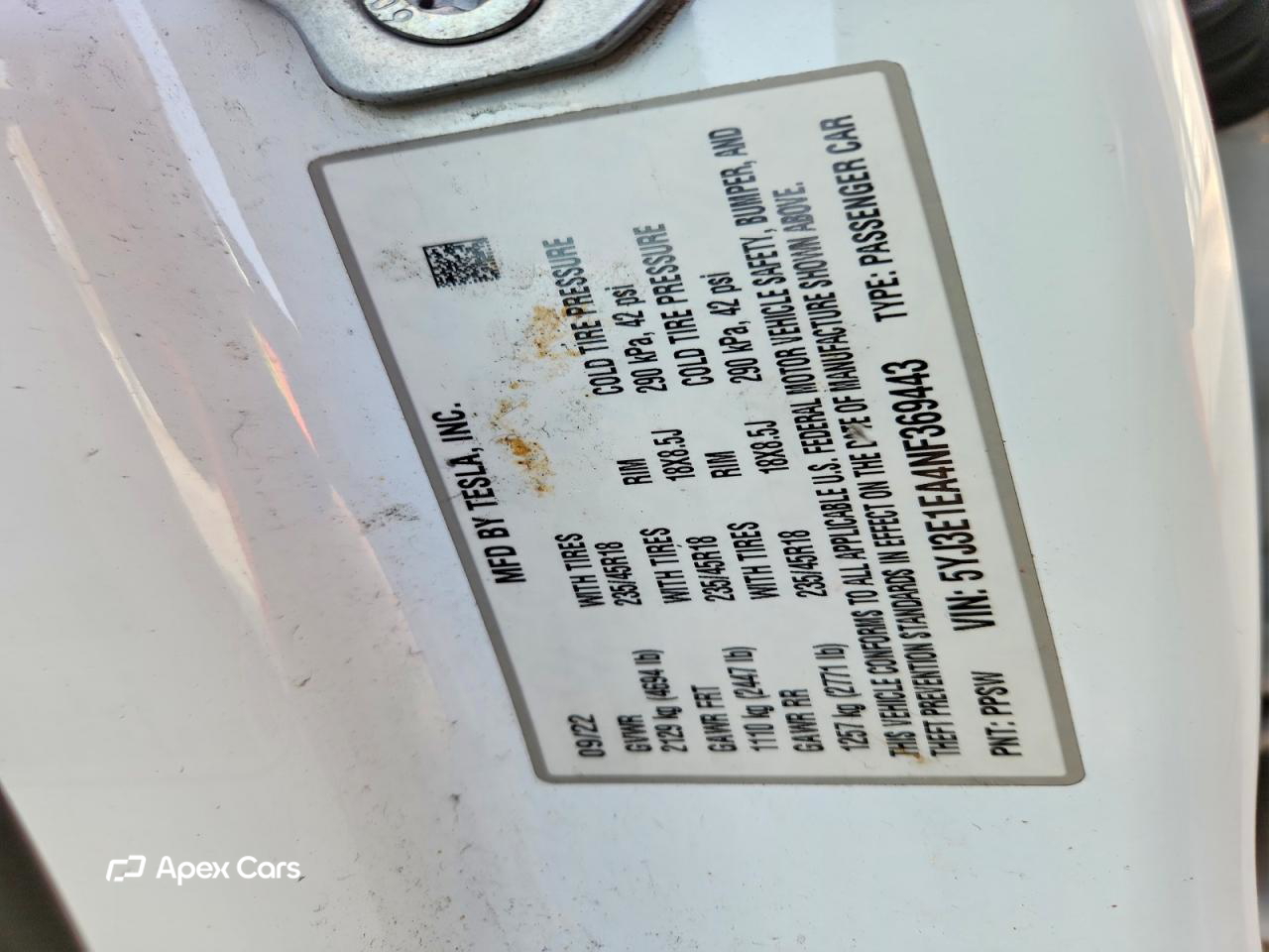 Tesla Model 3 2022