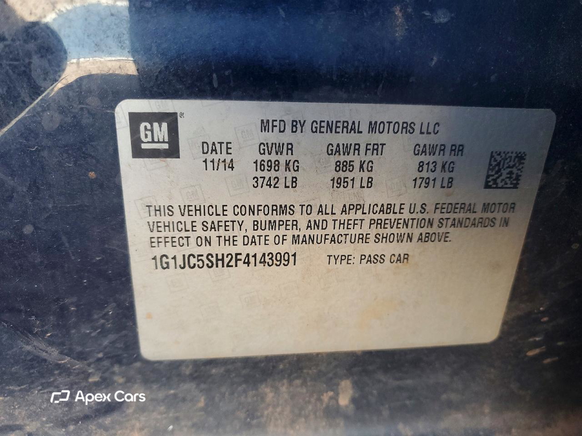 Chevrolet Sonic 2015