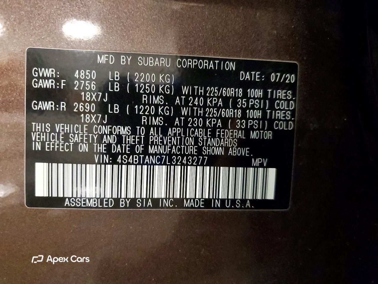 Subaru Outback 2020
