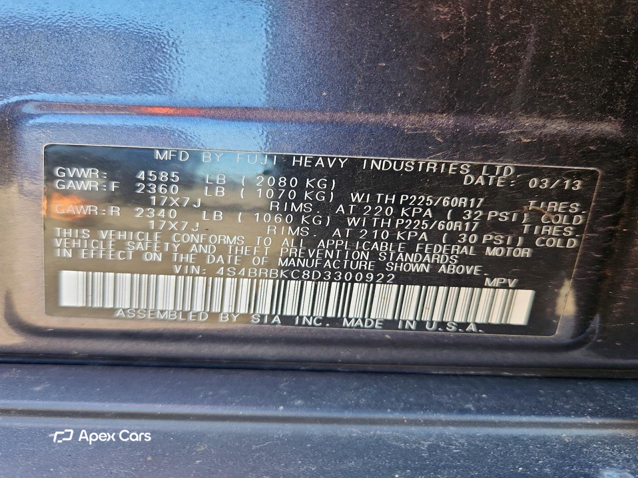 Subaru Outback 2013