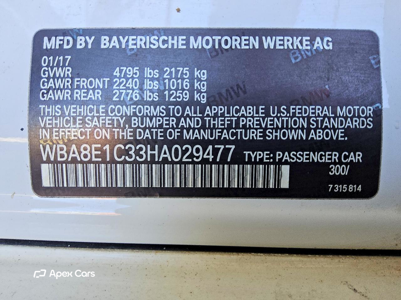 BMW Series 3 2017