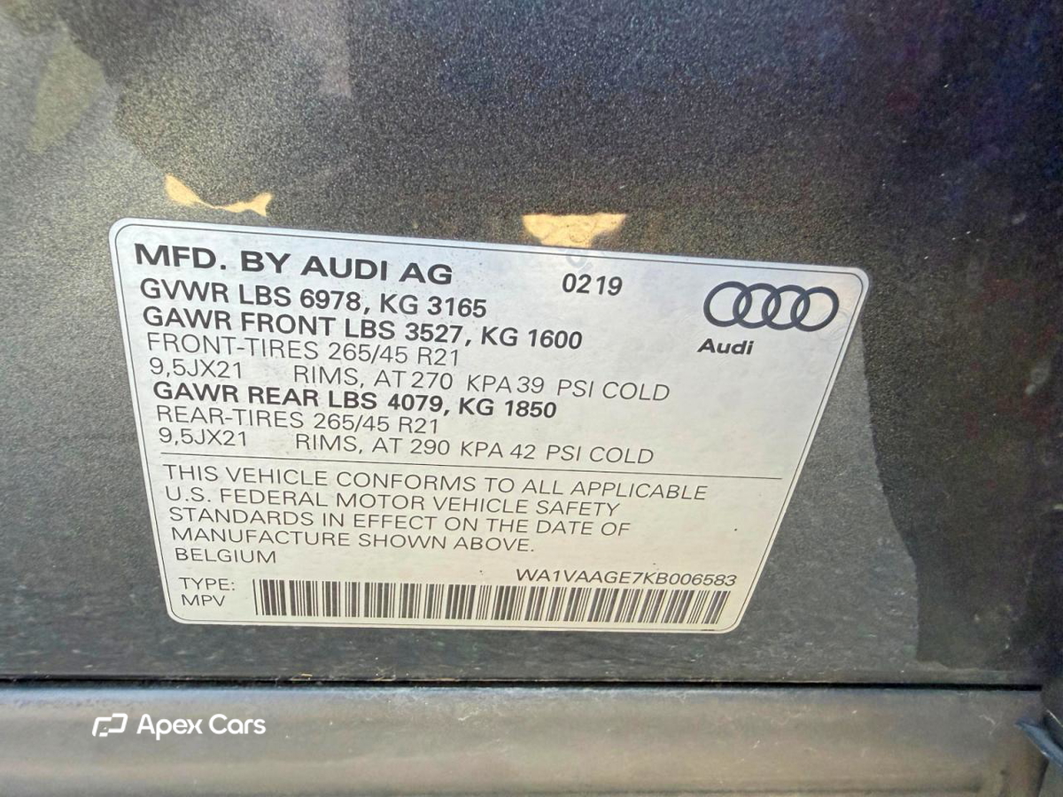 Audi e-tron 2019
