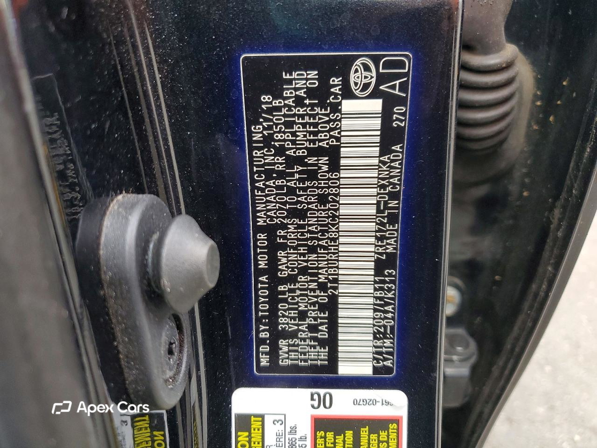 Toyota Corolla 2019