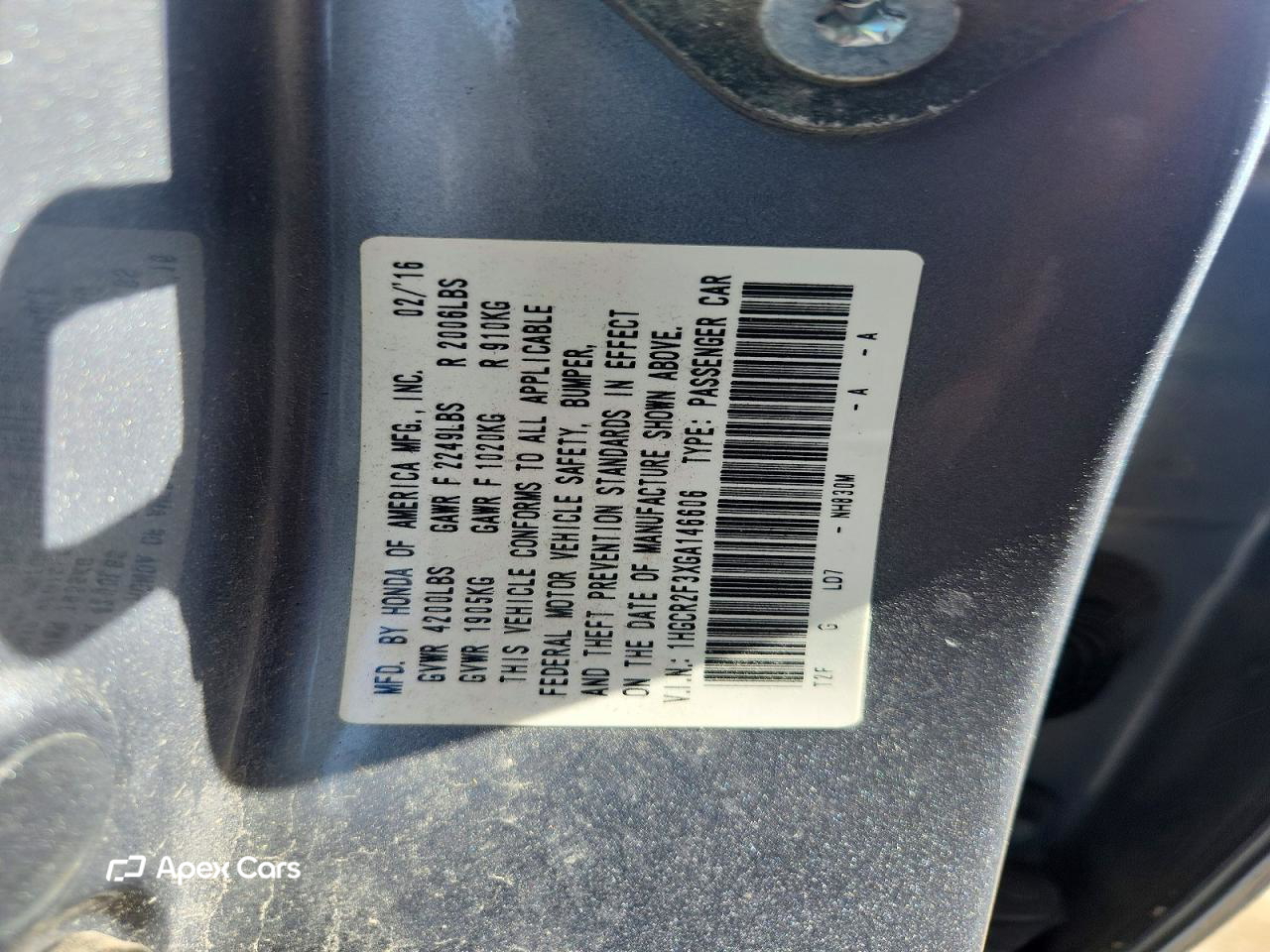 Honda Accord 2016
