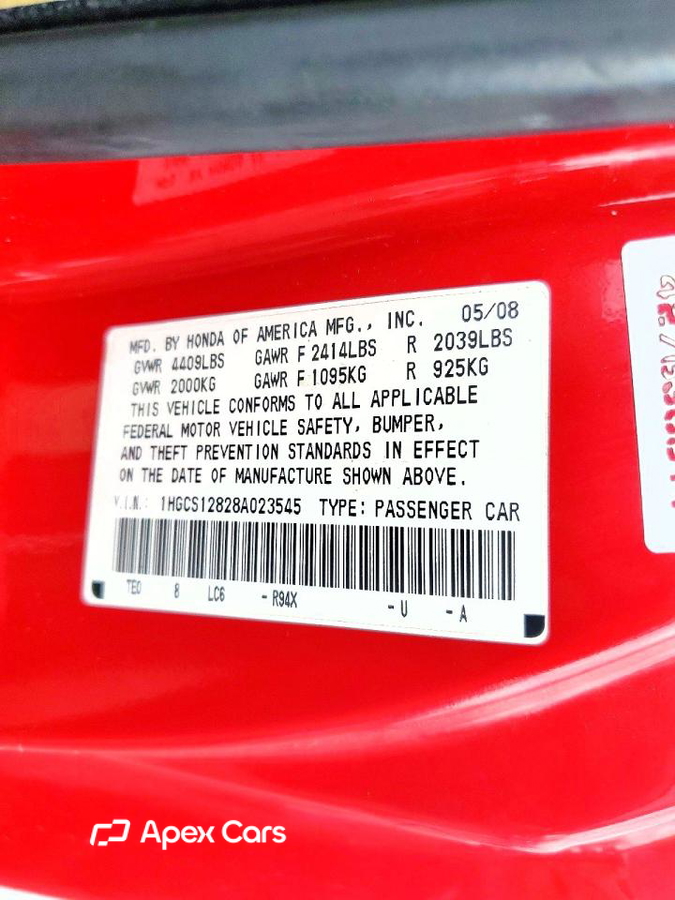 Honda Accord 2008
