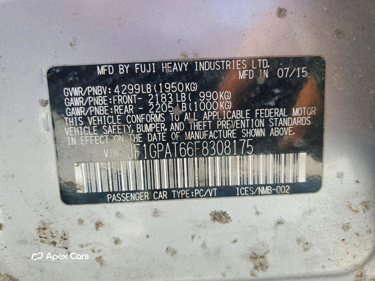 Subaru Impreza 2015