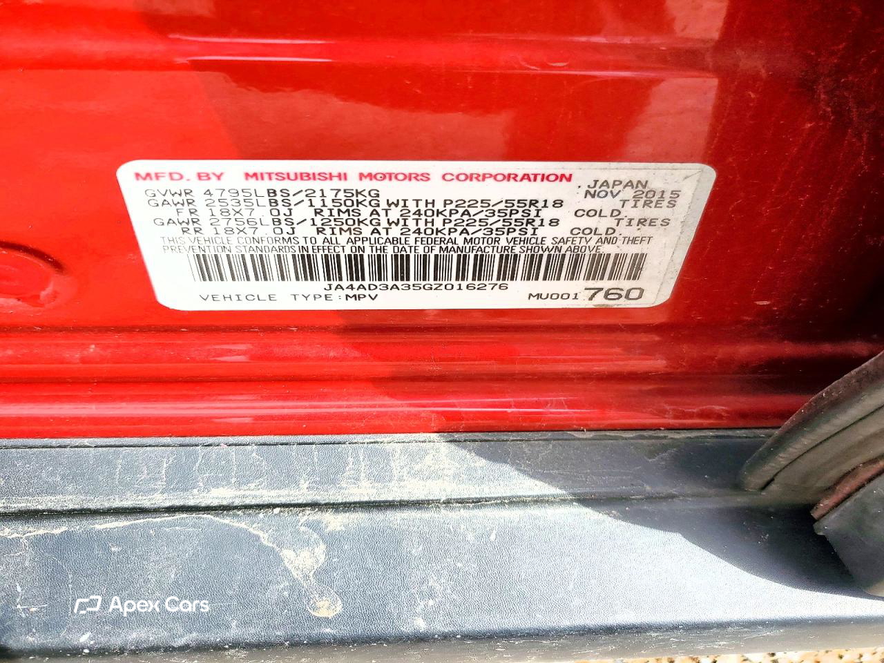 Mitsubishi Outlander 2016