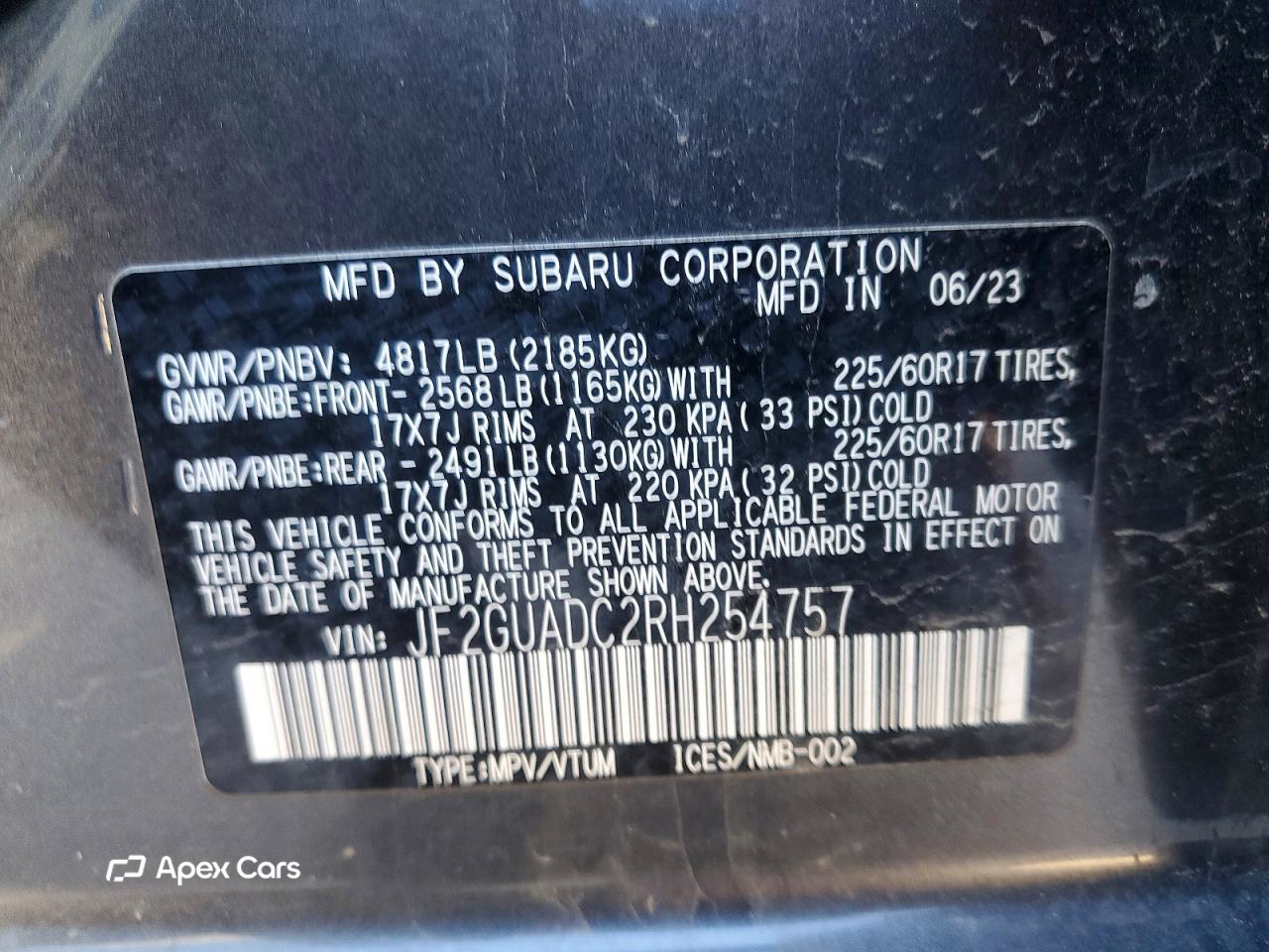 Subaru XV 2024