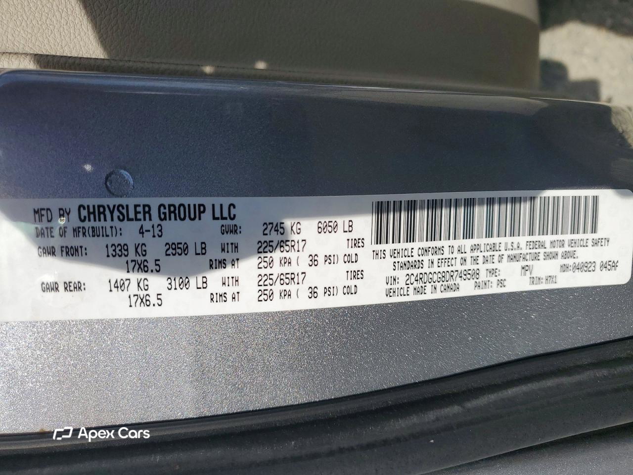 Dodge Caravan 2013