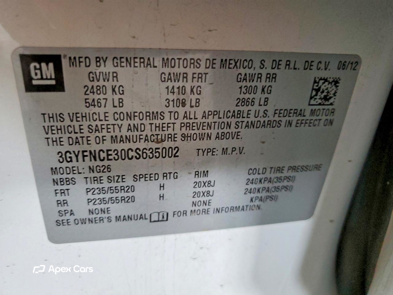 Cadillac SRX 2012