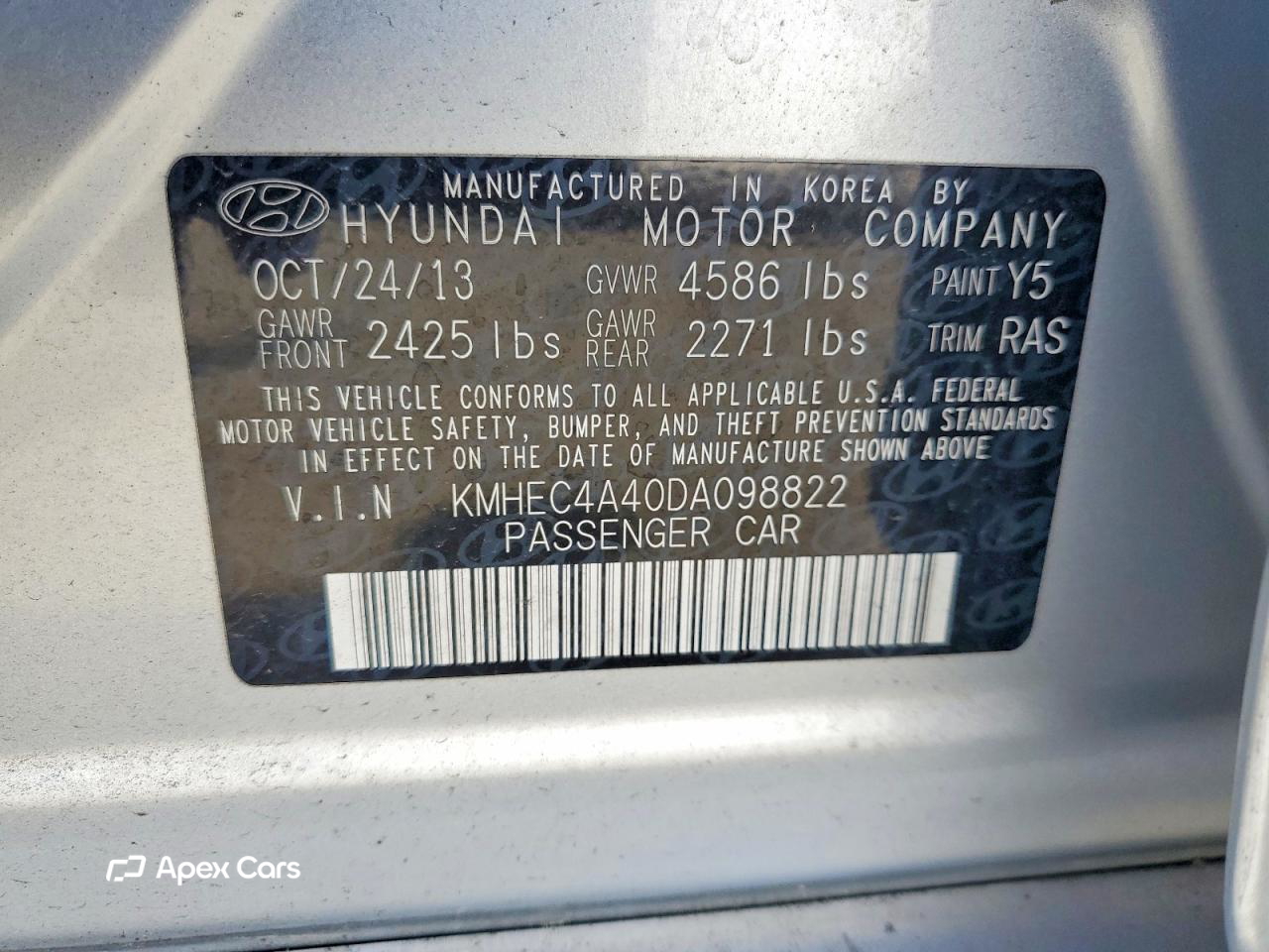 Hyundai Sonata 2013