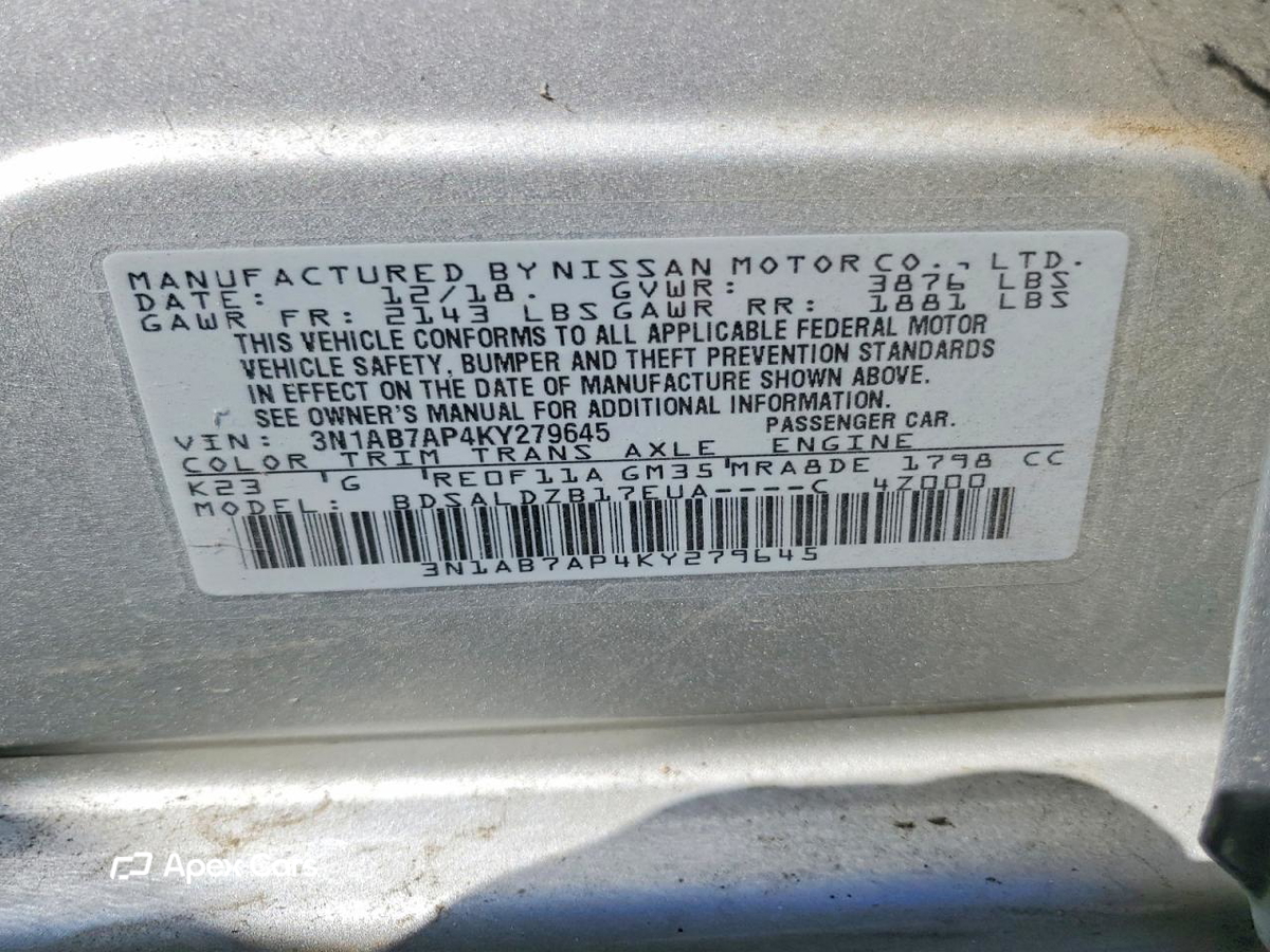 Nissan Sentra 2019