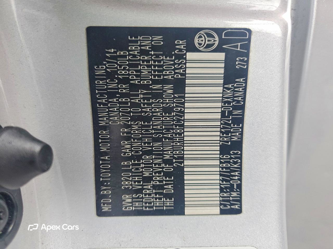 Toyota Corolla 2015