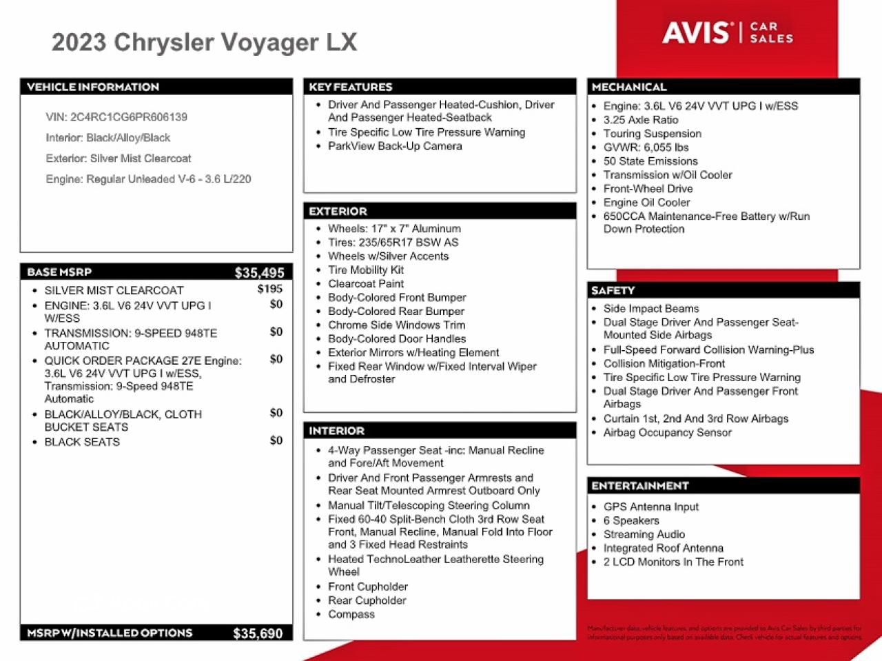 Chrysler Voyager 2023