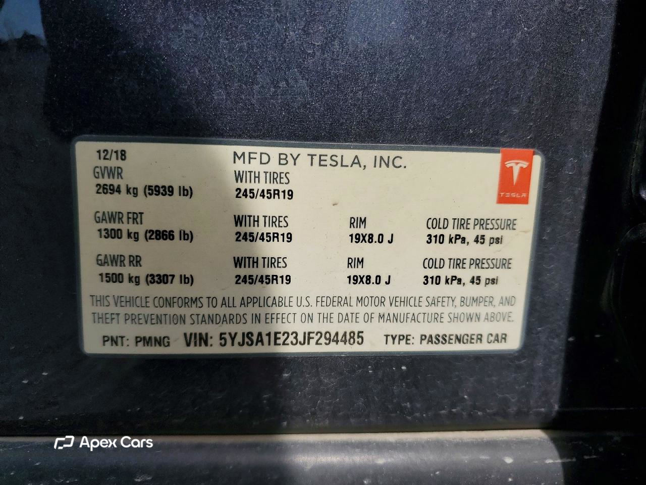 Tesla Model S 2018