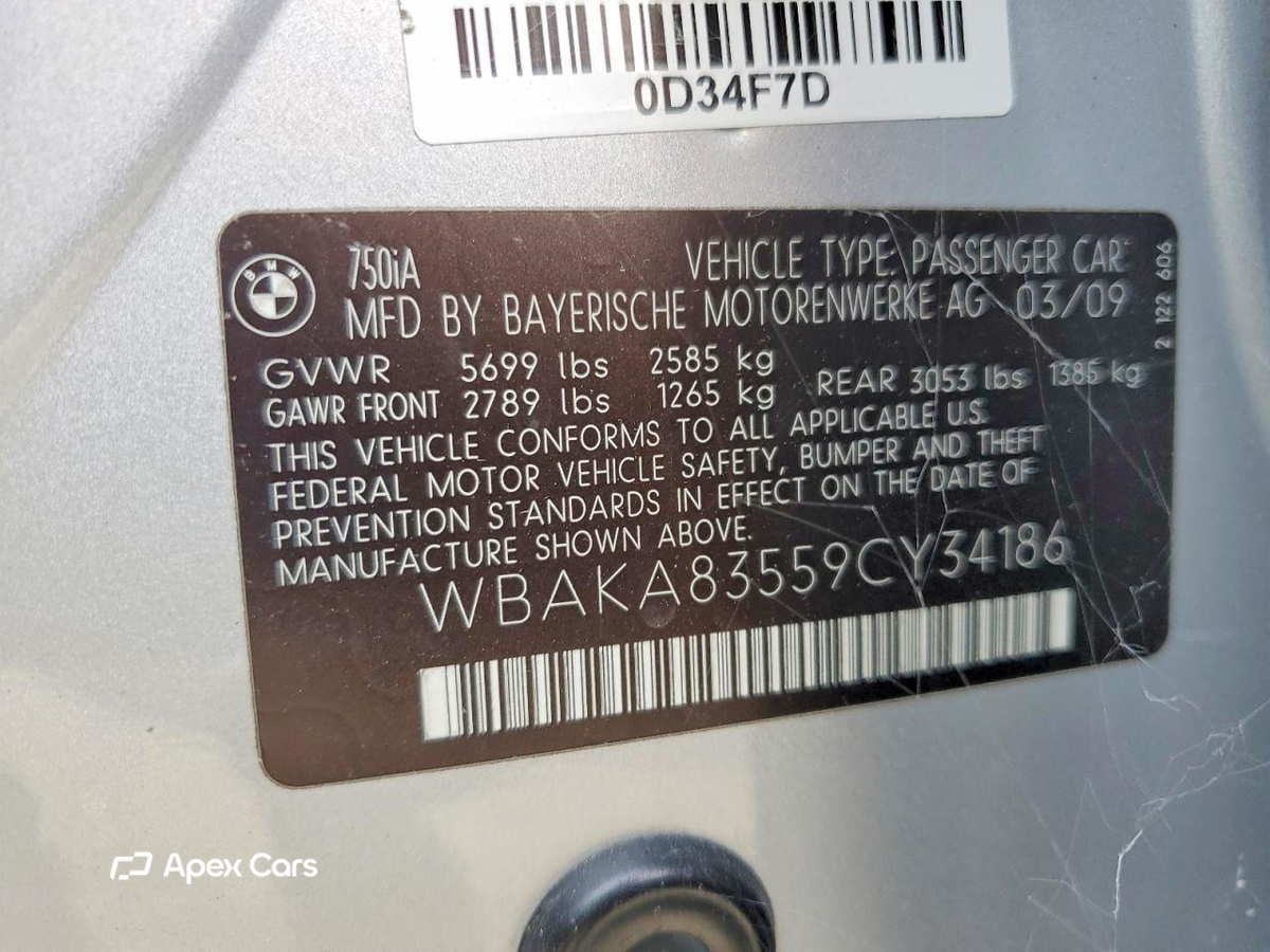 BMW Series 7 2009