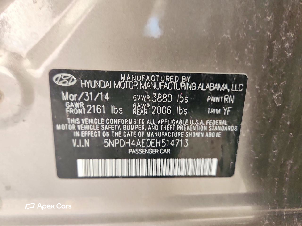 Hyundai Elantra 2014