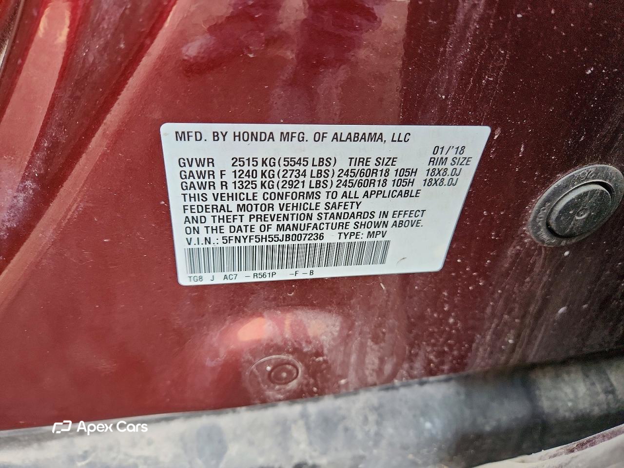 Honda Pilot 2018