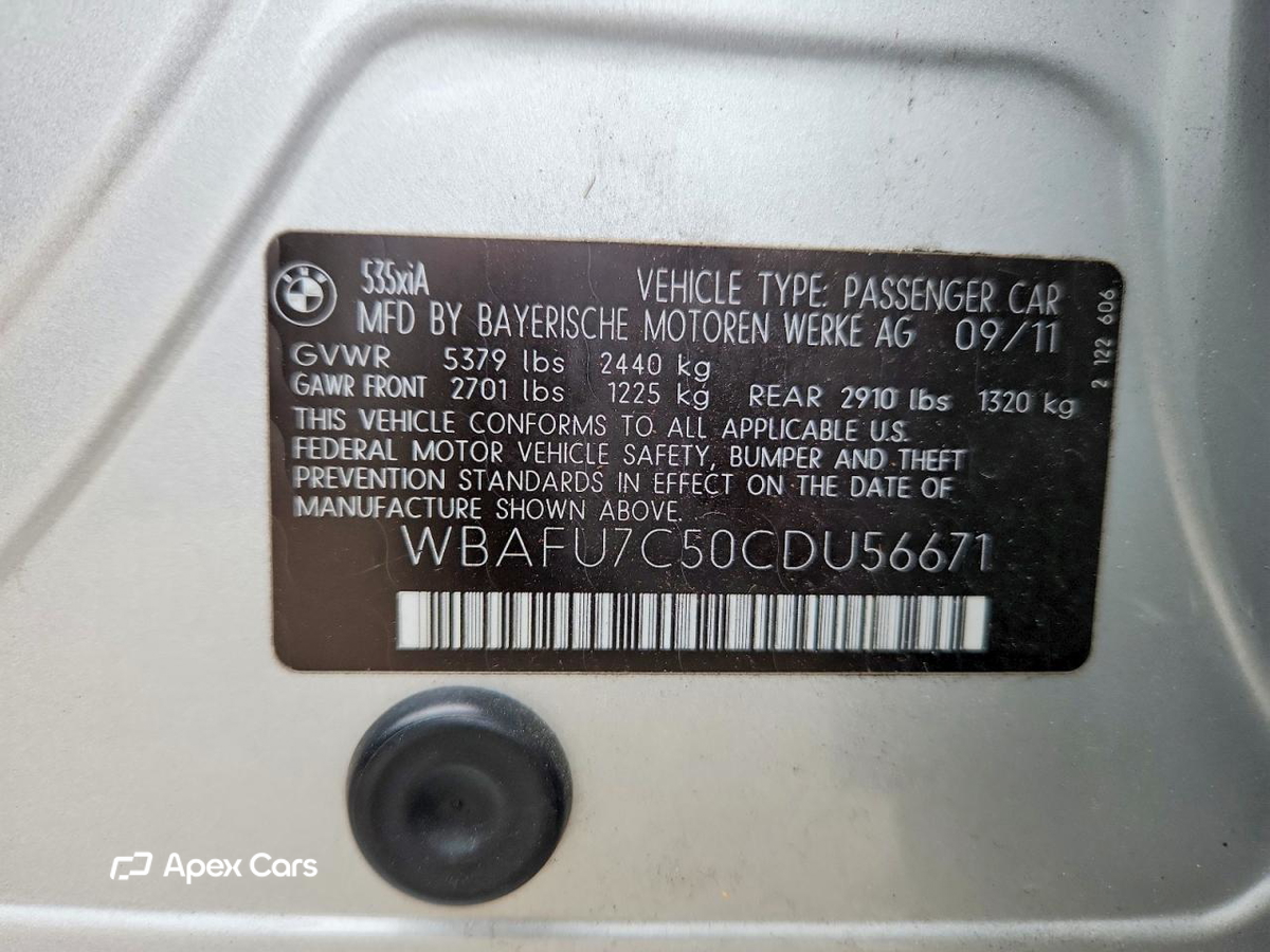 BMW Series 5 2012