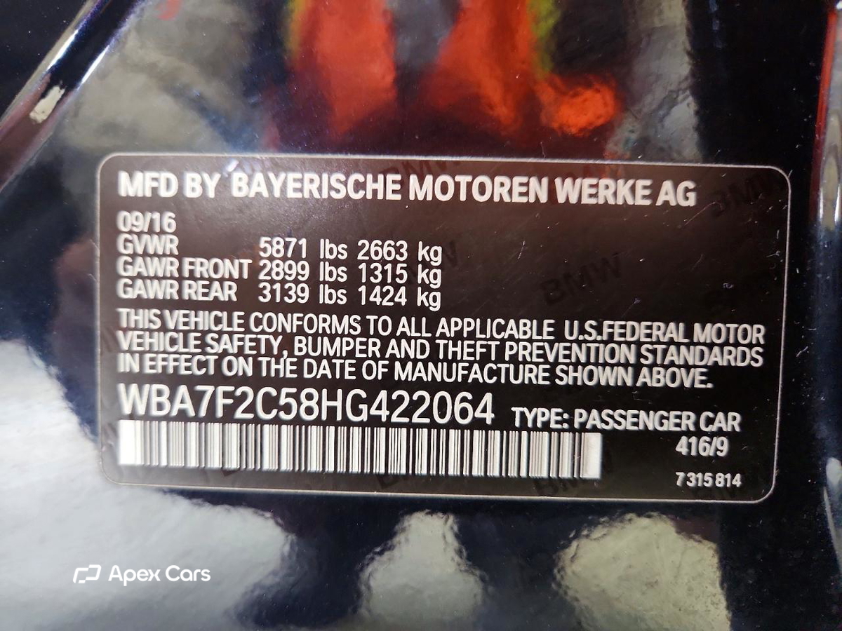 BMW Series 7 2017