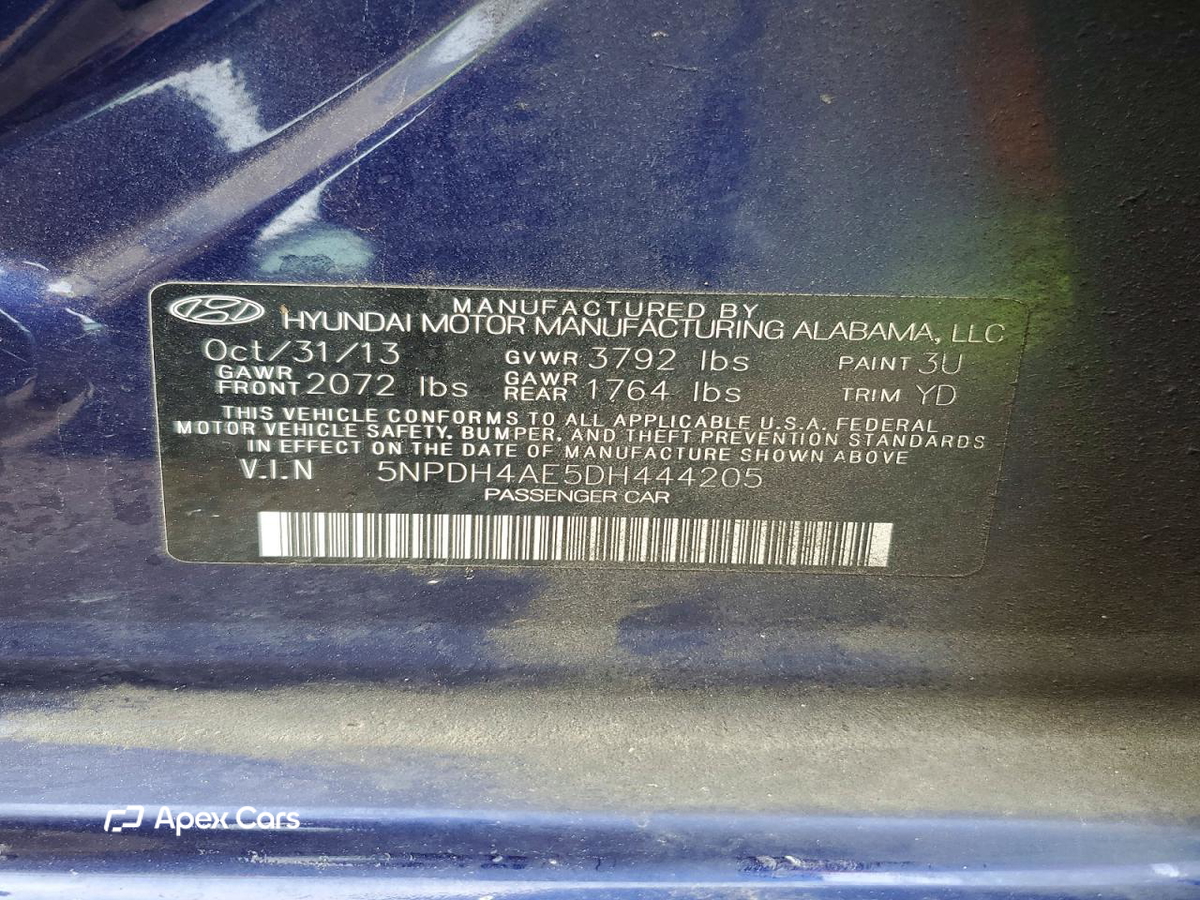 Hyundai Elantra 2013
