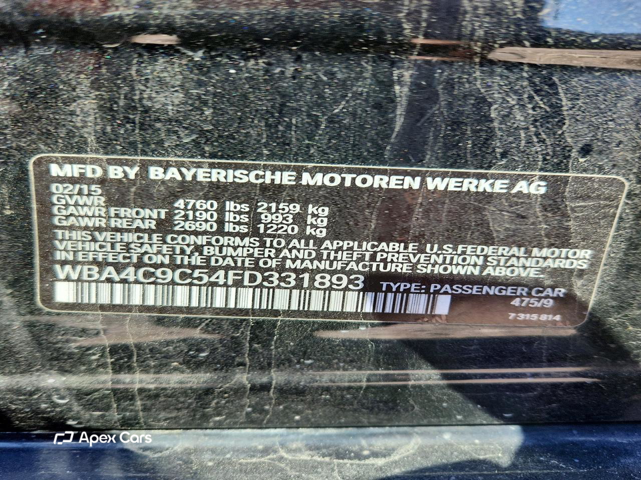 BMW Series 4 2015